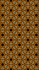 Ornate geometric pattern and abstract multicolored background