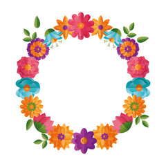 flowers wreath flora