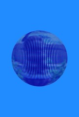 abstract blue sphere