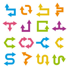 colorful arrow icons