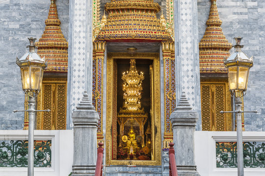 principle Buddha image of the first grade royal monastery, Wat Ratchapradit Sathitmahasimaram, King Rama IV monastery, Phranakhon district,Bangkok, Thailand