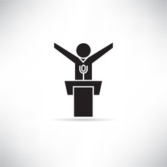 spokesman and conference icon