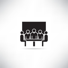board and business meeting concept icon