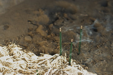 京都のお寺の線香