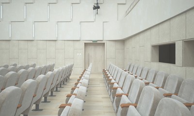 Fototapeta premium Concert hall. Stage. 3D render