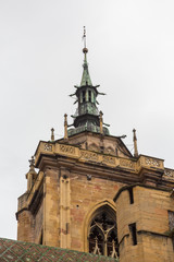 Fototapeta na wymiar Détail de clocher - Eglise des dominicains de Colmar