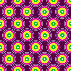Seamless pattern with multicolor geometric shapes
