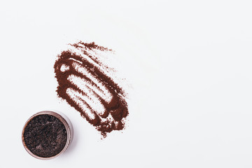 Flat lay composition homemade cosmetic