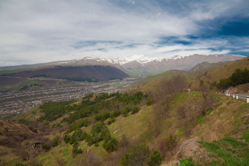 Naklejka na ściany i meble Armenia. mountain landscape village!