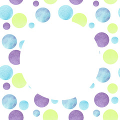 Abstract pattern  with colorful circles and white background for trendy design wallpaper,textile,card.