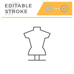 Tailors dummy line icon