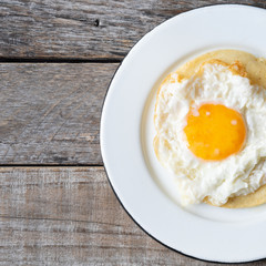fried egg with tortilla