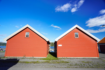 Fototapeta na wymiar Local house in Norway.