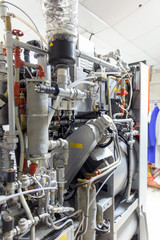 Automatic washing machines at laundry service