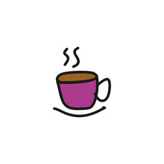 Hot coffee icon