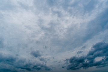 dark storm clouds with background,Dark clouds before a thunder-storm.