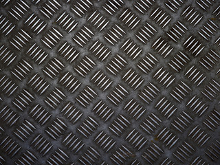 Metal diamond plate texture. Floor plate with diamond pattern for background