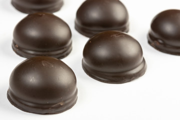 Munchmallow Chocolate Round Cookie Above White Background