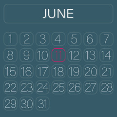 Calender Page June 11