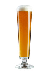 glass of beer with foam