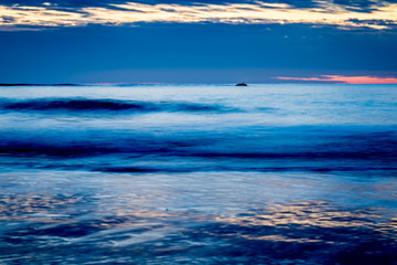 Beautiful long exposure seascape beach images of Cape Sable Island, Nova Scotia, Canada.