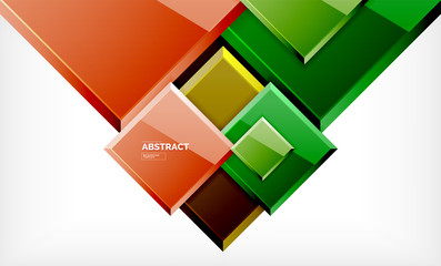 Square geometric background