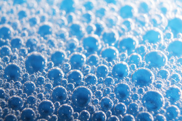 background of transparent water bubbles