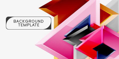 Fototapeta premium Geometric minimal design background