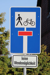 Verkehrsschild Sackgasse