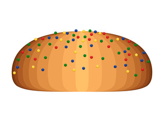 Cookie with chips image. Vector illustration design