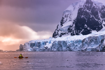 Kayaking in Antarctica - 263290403