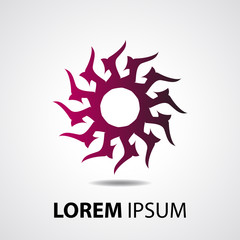 Abstract symbol vector. Abstract logo or icon template