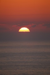 sunset over sea