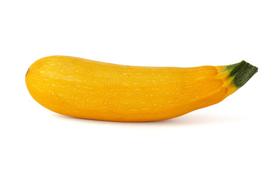Ripe yellow long zucchini