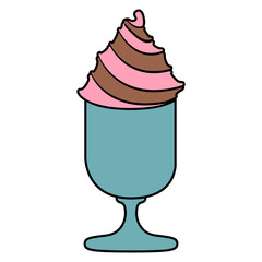 Isolated milk shake icon. Vector illustration design