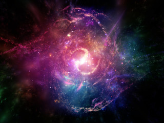 Swirl of Fractal Galaxy