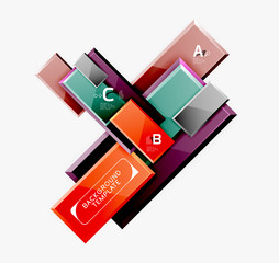 Obraz premium Abstract square composition for background, banner or logo