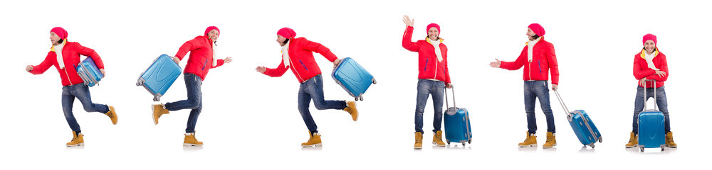 Man preparing for winter vacation