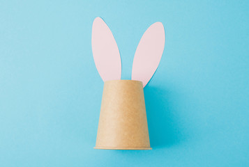 Creative rabbit with disposable cup