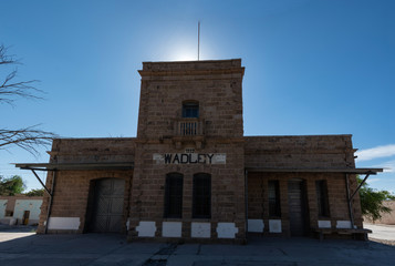 100 years old wadley train station in San Luis Potosi Mexico