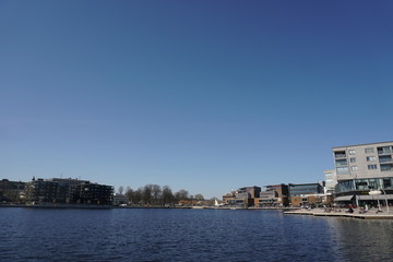 view of port of jonkoping sweden