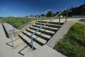 Impressions from surroundings of Golden Gate Bridge in San Francisco from May 2, 2017, California USA