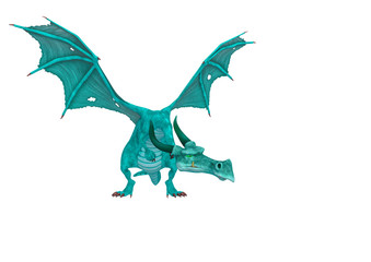 dragon cartoon in a white background