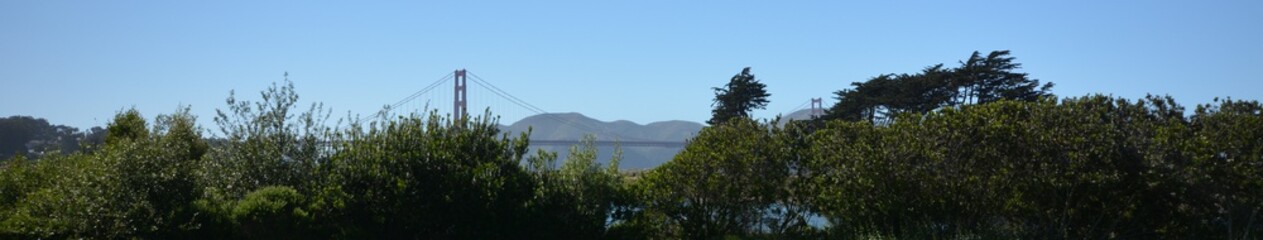 Impressions from surroundings of Golden Gate Bridge in San Francisco from May 2, 2017, California USA