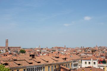 above the roofs of venice