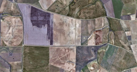 decay,  abstract photography of the Spain, aerial view, representation of human labor camps,...