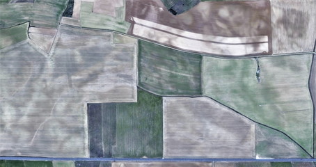 fallow,  abstract photography of the Spain, aerial view, representation of human labor camps,...
