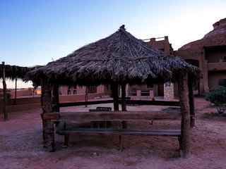 Small old cave in the desert 