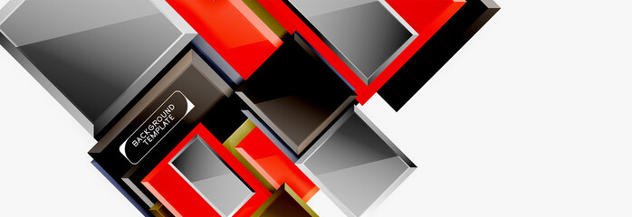 Abstract square composition for background, banner or logo