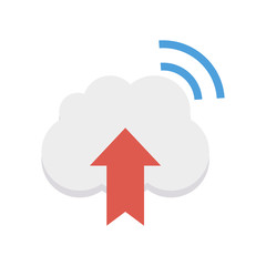 Fototapeta premium upload cloud server